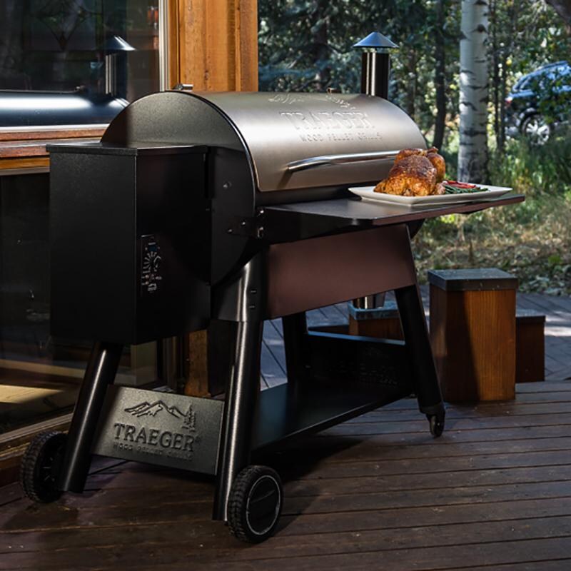 Traeger Pro Series 34 Pellet Grill On Cart - Bronze - Lifestyle View thumbnail