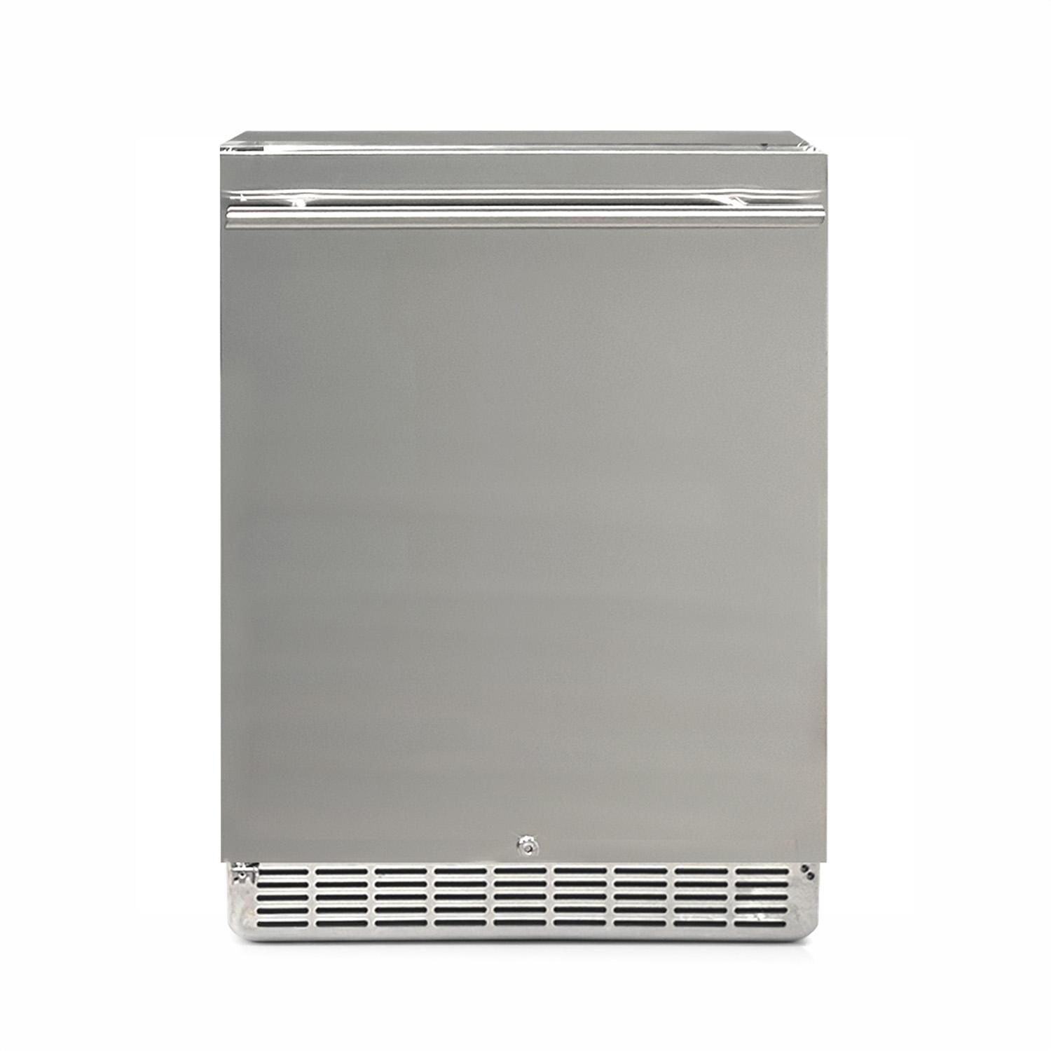 24-in 5.01 Cu. Ft. Outdoor Rated Stainless Steel Compact Refrigerator - Front - White Background thumbnail
