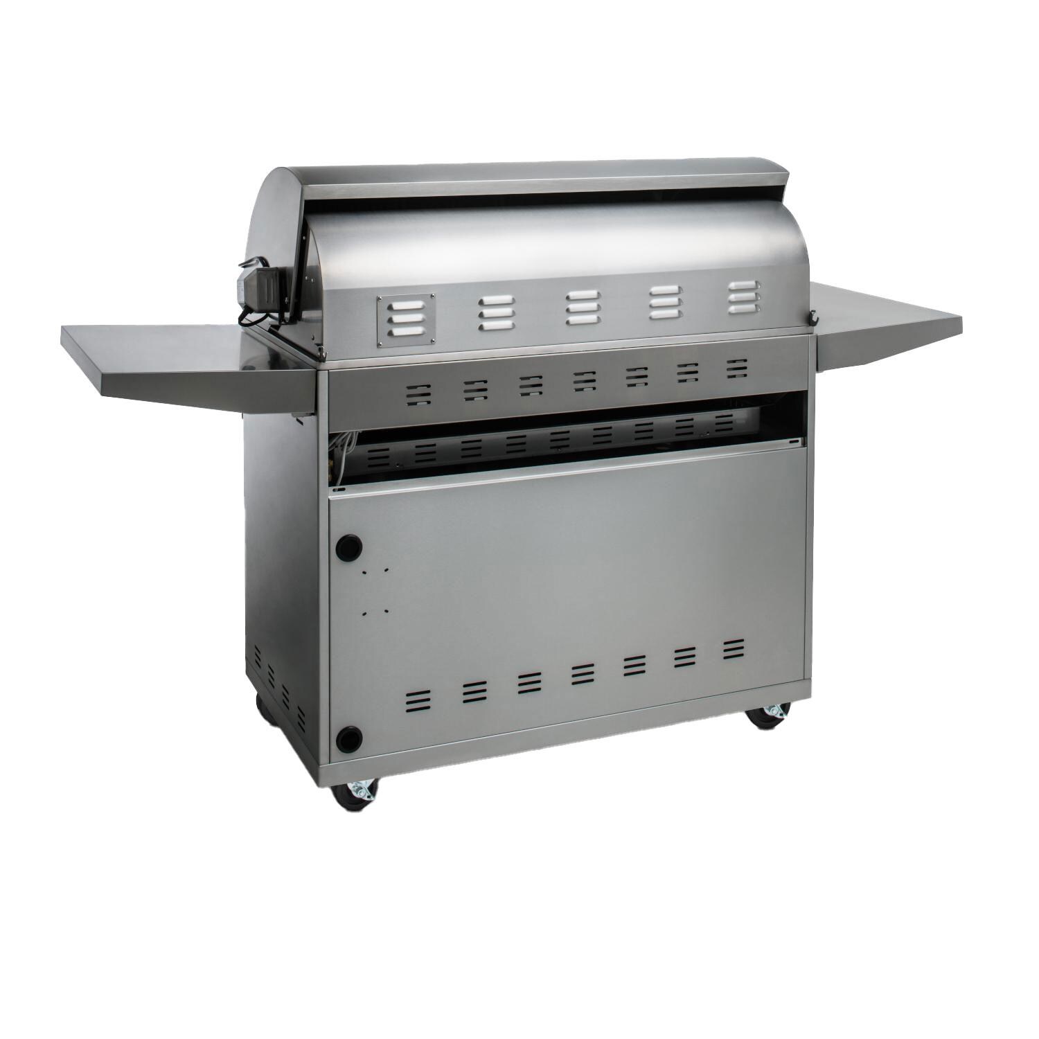 Blaze BLZ-4PRO-NG Professional LUX 44-Inch 4-Burner Natural Gas Grill With Rear Infrared Burner - Rear Rotisserie Burner Closeup thumbnail