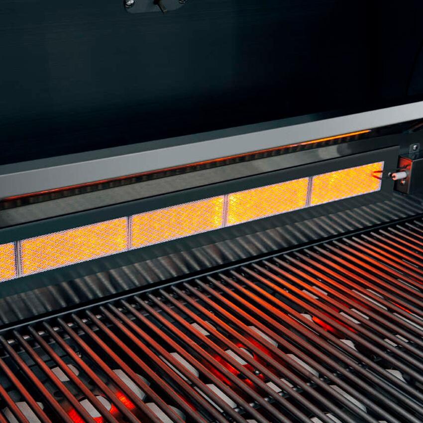 Summerset SIZ40-NG Sizzler 40-Inch 5-Burner Natural Gas Grill W/ Rear Infrared Burner - Rear Burner Lit thumbnail