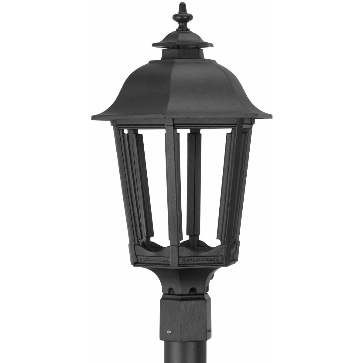 American Gas Lamp Works GL1200 Cast Aluminum Manual Ignition Natural Gas Light With Dual Mantle Burner For Post Mount