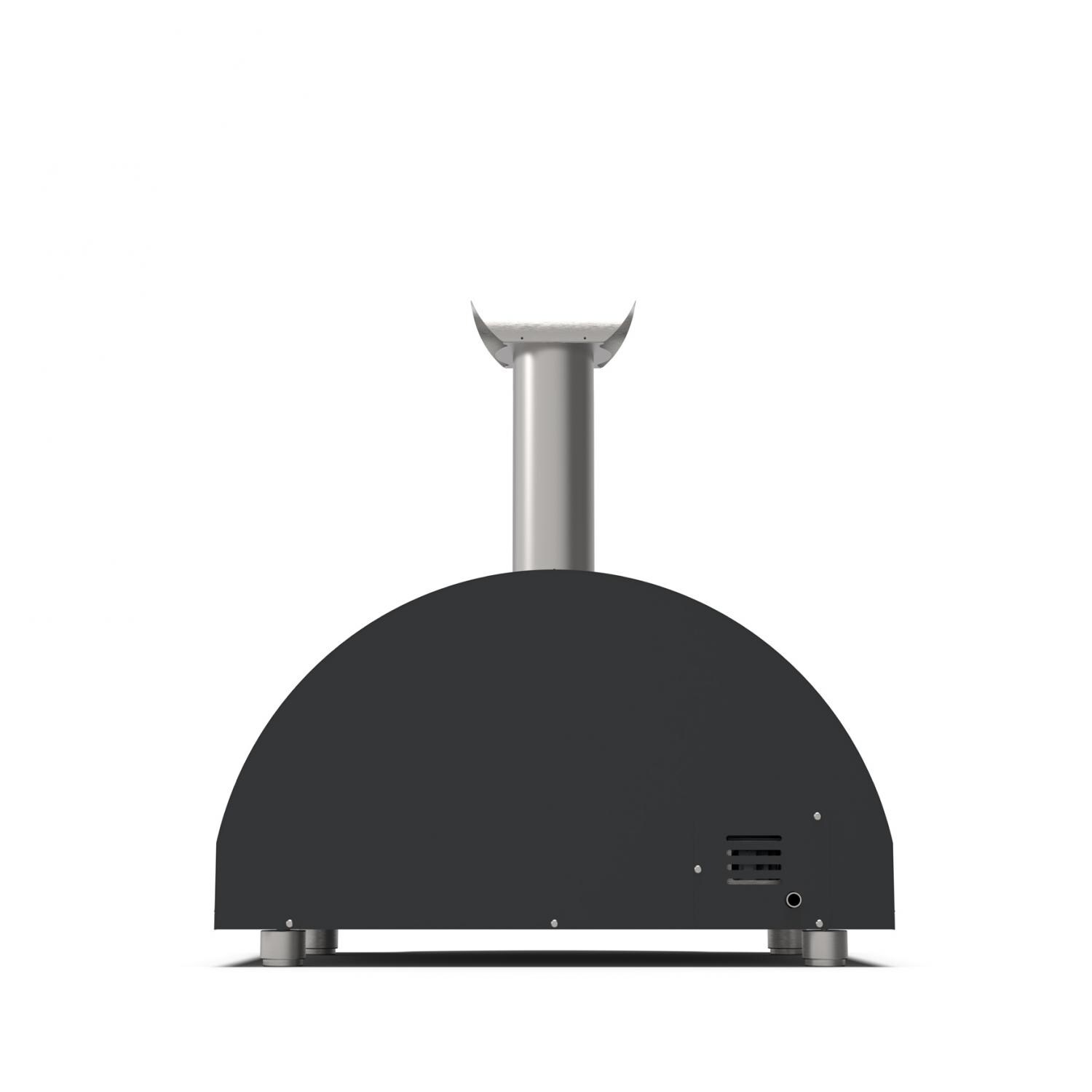 Alfa FXCL-2P-GGRA-U Classico 2 Pizze Propane Pizza Oven W/ Natural Gas Conversion Kit - Ardesia Grey - Back thumbnail