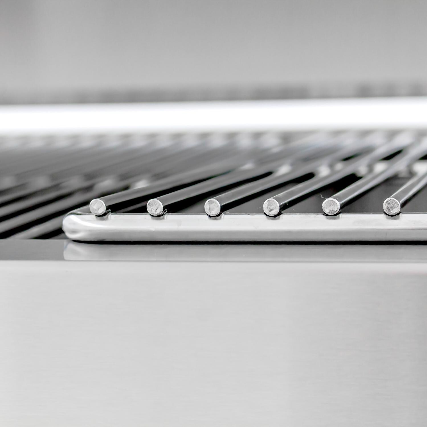 Cajun Grill Preaux 36-Inch Freestanding Charcoal Grill - Stainless Steel Cooking Grate Rod Detail thumbnail