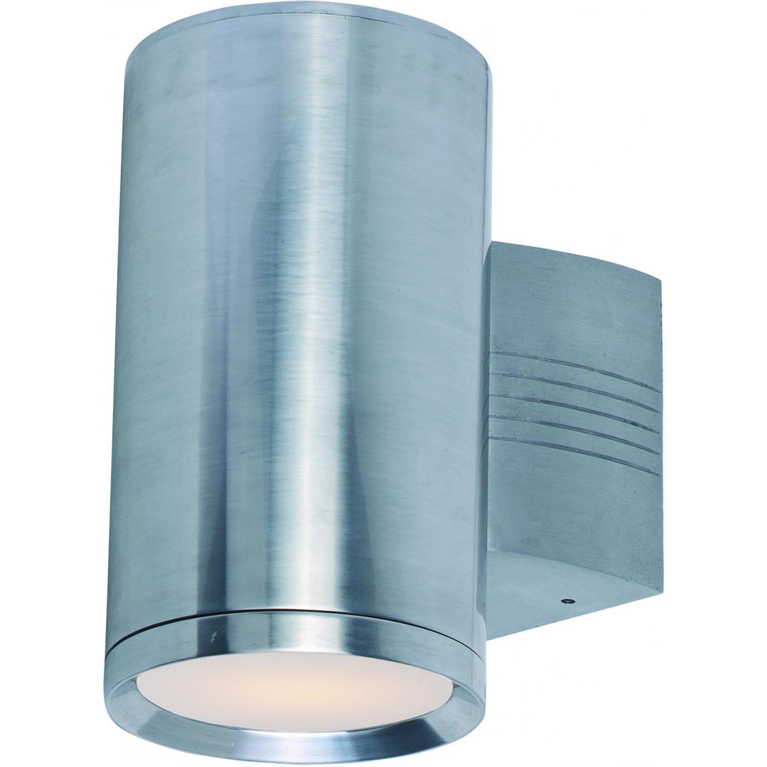 Maxim Lightray One Light 9-Inch Outdoor Wall Light - Brushed Aluminum - 6101AL