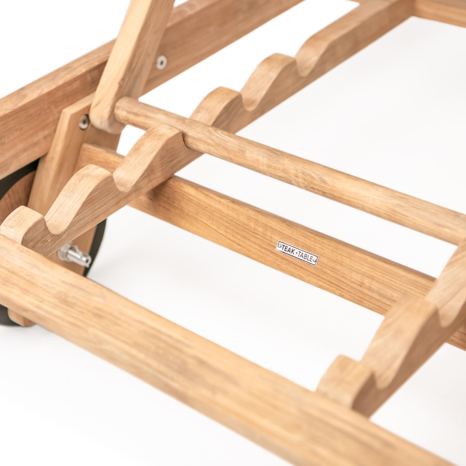 Teak + Table Cayman Chaise Lounge in Black - Adjust - Detail thumbnail