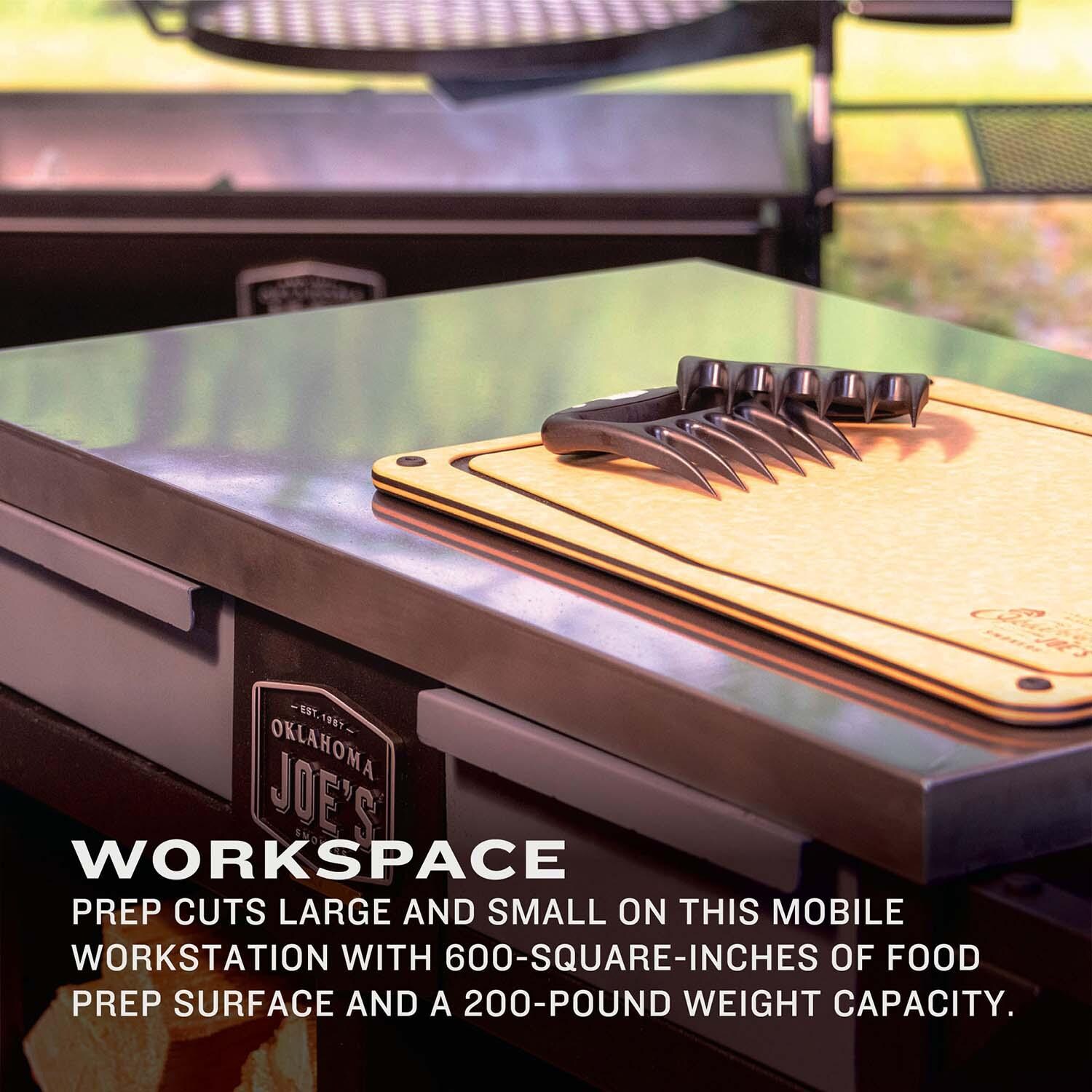Oklahoma Joe's 23252168 Workstation Prep & Storage Cart - Workspace - Detail thumbnail