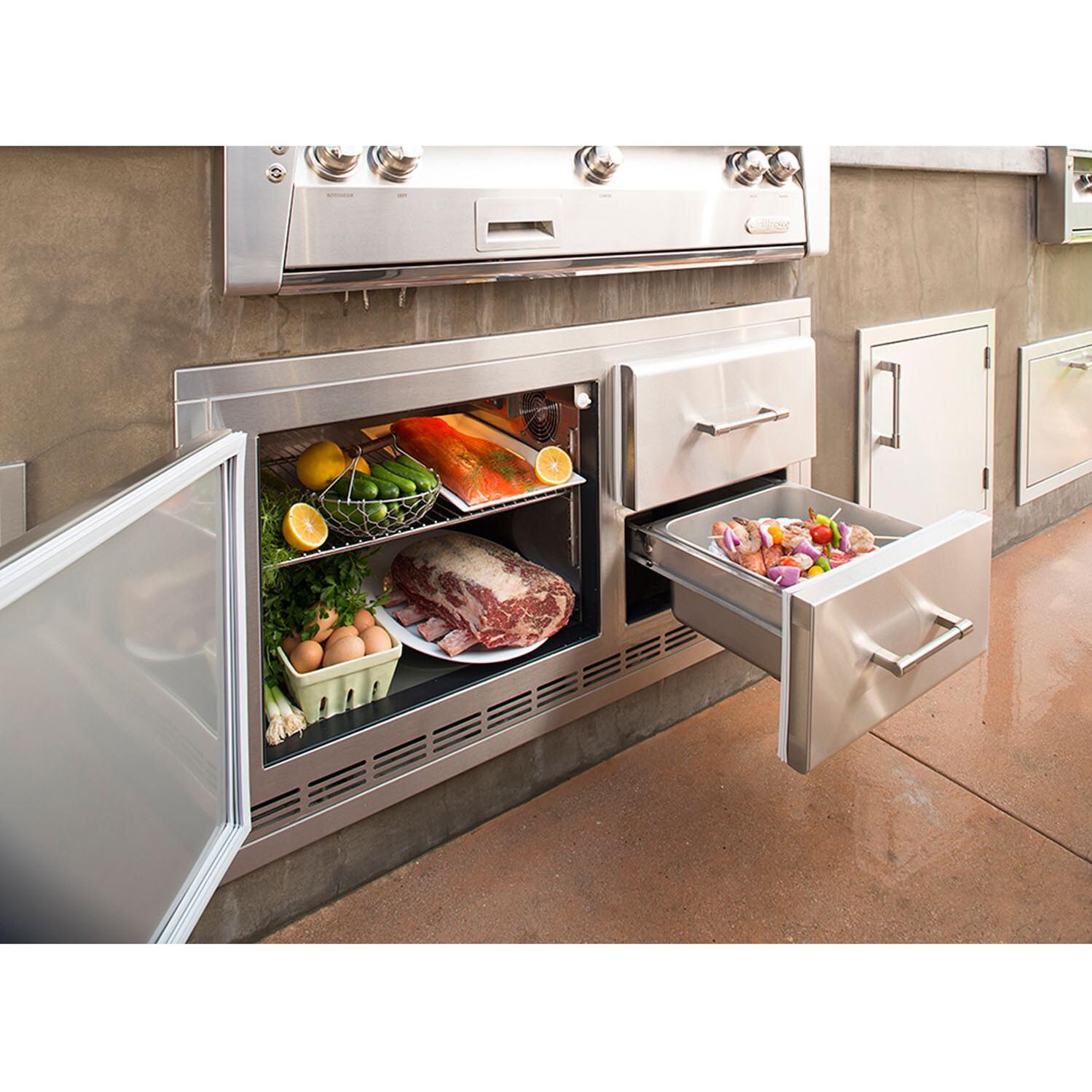 Alfresco 42Inch 7.2 Cu. Ft. Under Grill Outdoor Rated Refrigerator