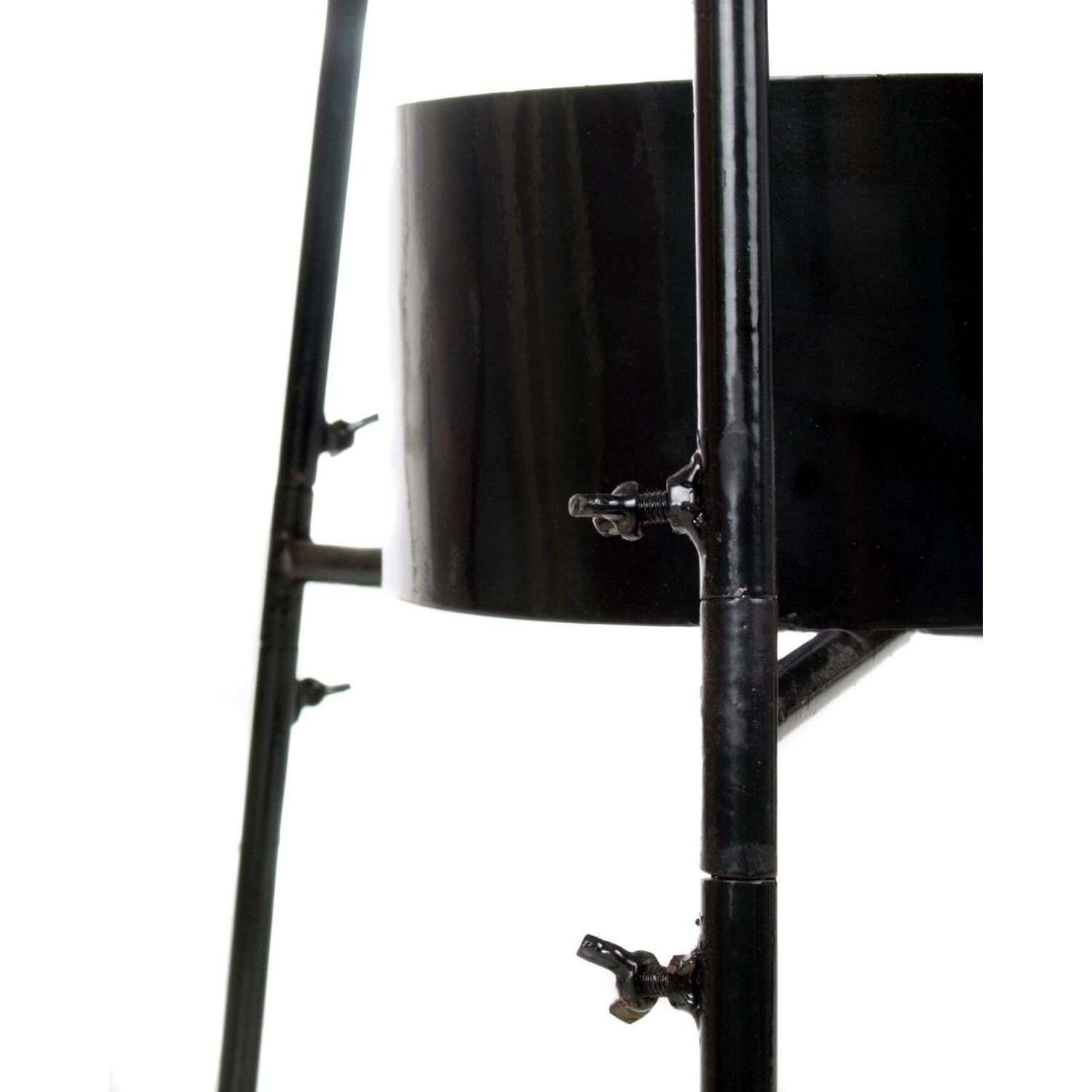 Cajun Cookware 5-Gallon Jambalaya Pot Stand With Propane Gas Burner - Side View Close Up thumbnail