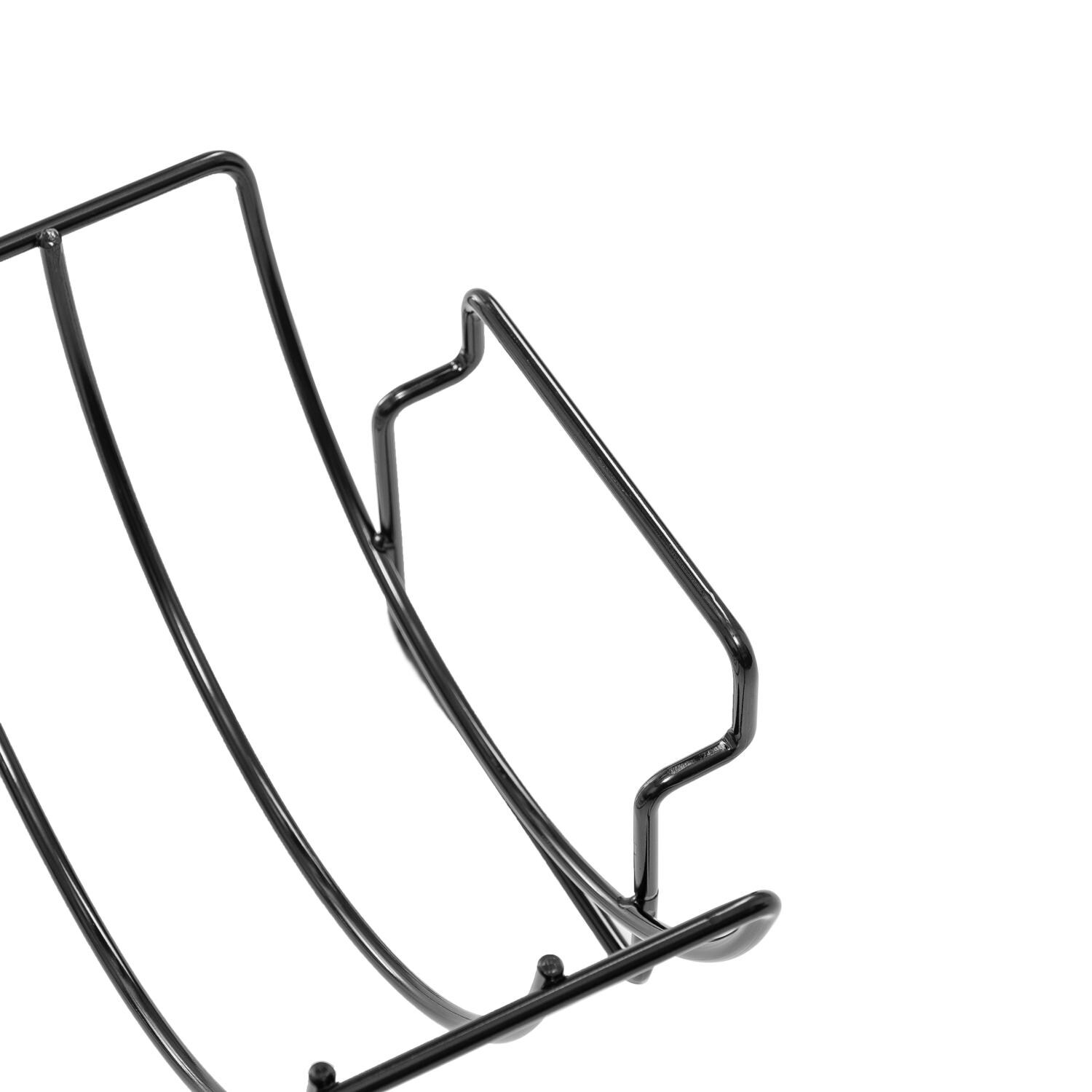 BBQGuys Signature BBQ-RERBR Non-Stick Reversible Rib & Roast Rack - Closeup Of Handle thumbnail