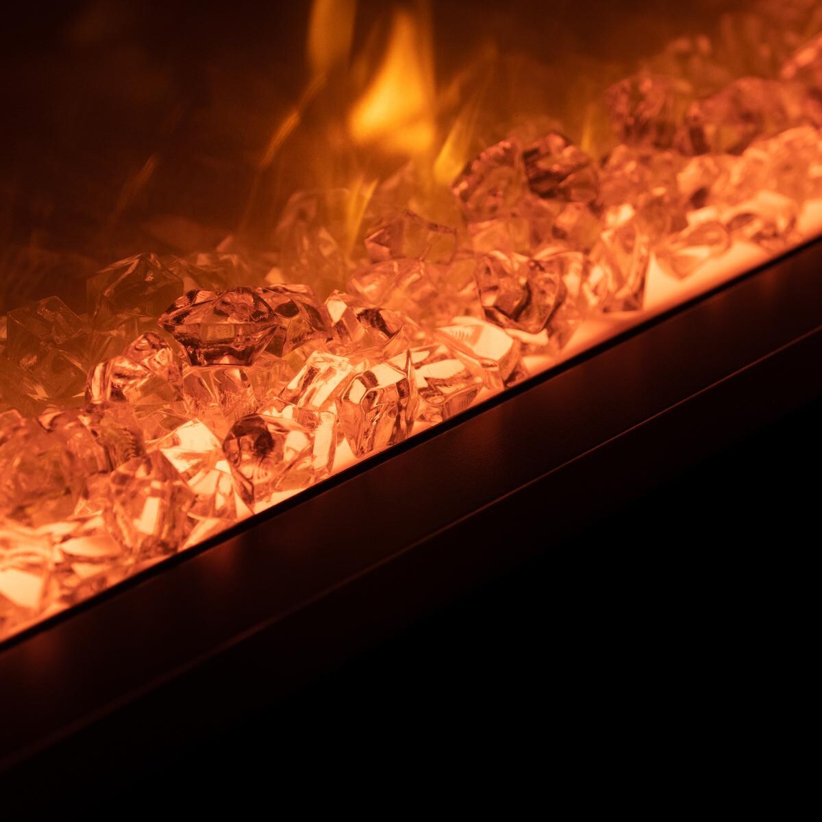 Firenado 50-Inch Built-In Electric Fireplace - FN-50-BIF - Red Crystal Display thumbnail