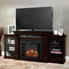 Real Flame Calie 67-Inch Electric Fireplace Entertainment Center - Dark Walnut - 7720E-DW image