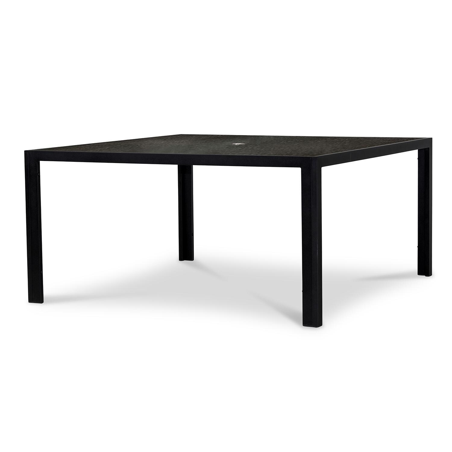 Calm Bay 9 Pc Square Dining Set in Black/Canvas Charcoal by Lakeview - Table - White Background thumbnail