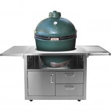 Stainless Steel Cart For Extra Large Big Green Egg Ceramic Grills image