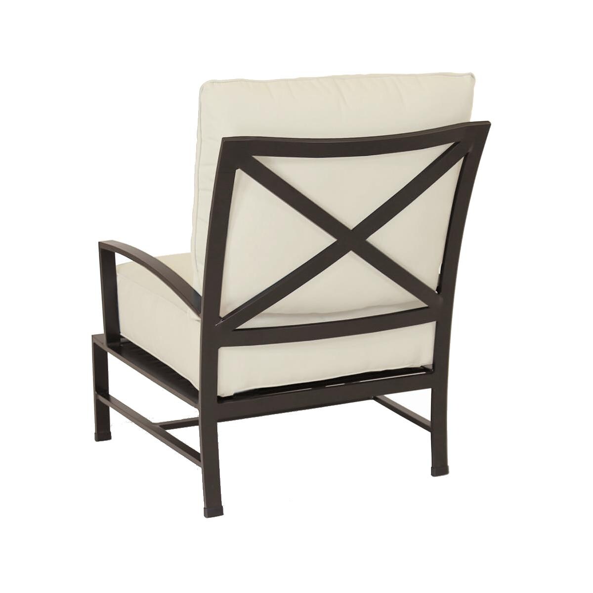 La Jolla Aluminum Patio Club Chair -Back View thumbnail