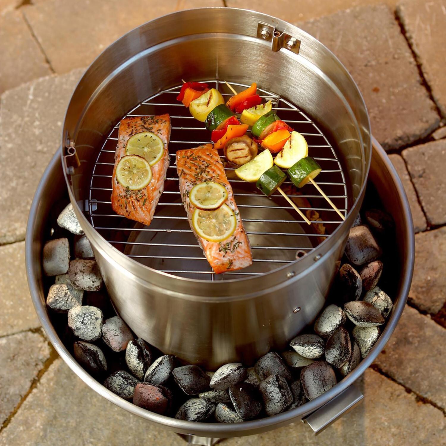 Orion Cooker OCC101 19 - Inch Original Charcoal Smoker - Open View thumbnail