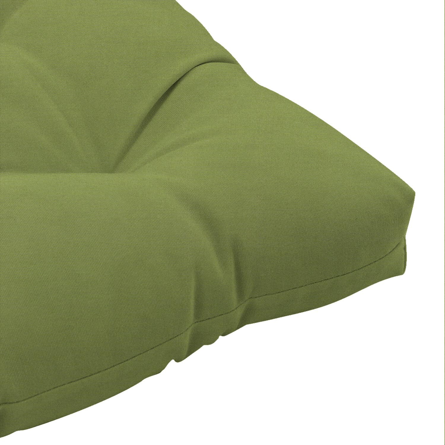 Sunbrella Spectrum Cilantro Medium Outdoor Replacement Seat Cushion By UltimatePatio.com - Corner Detail thumbnail