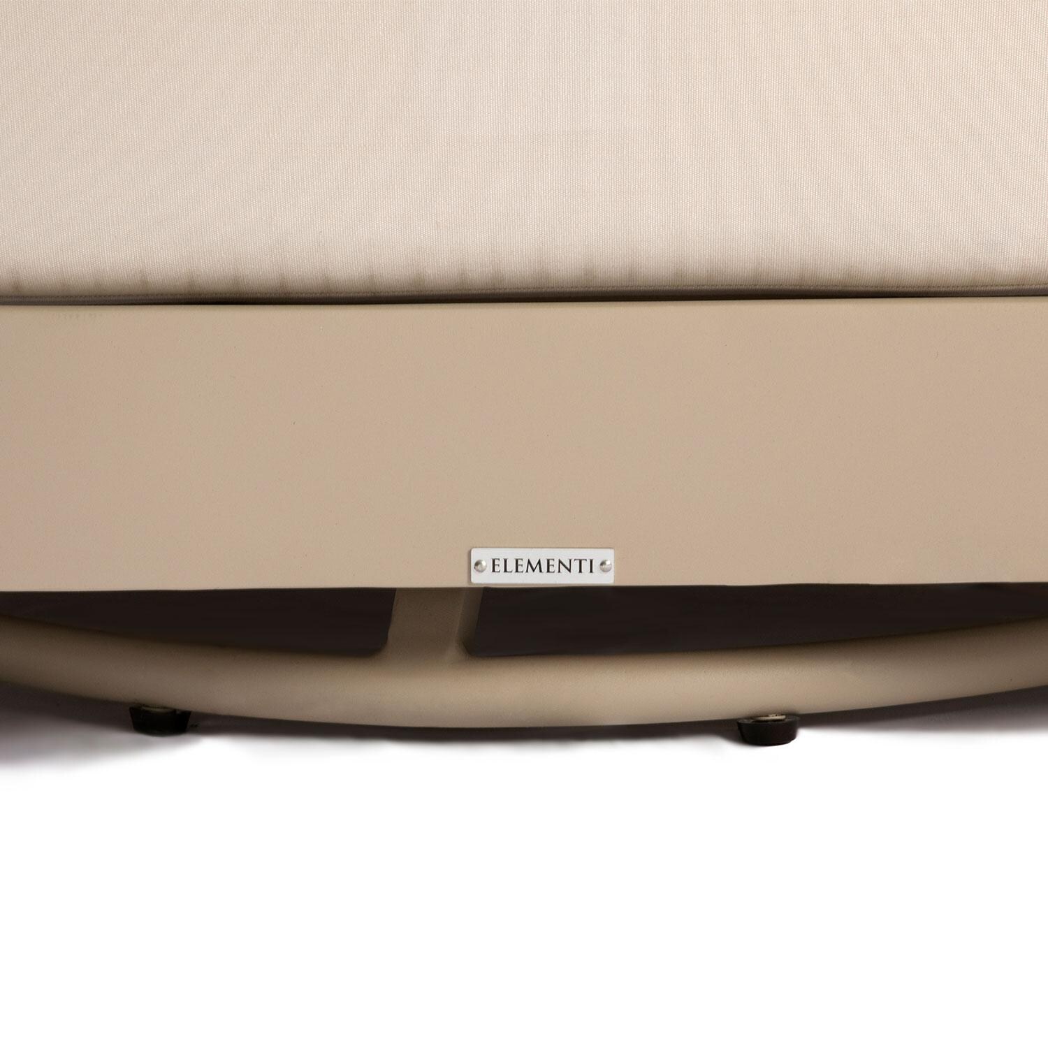 Elementi OS-2502W Malibu Outdoor Aluminum Swivel Club Chair w/ Sunbrella Cushions - Swivel - Detail thumbnail