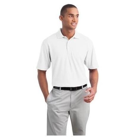 Port Authority Organic Cotton Polo Shirt Large - White
