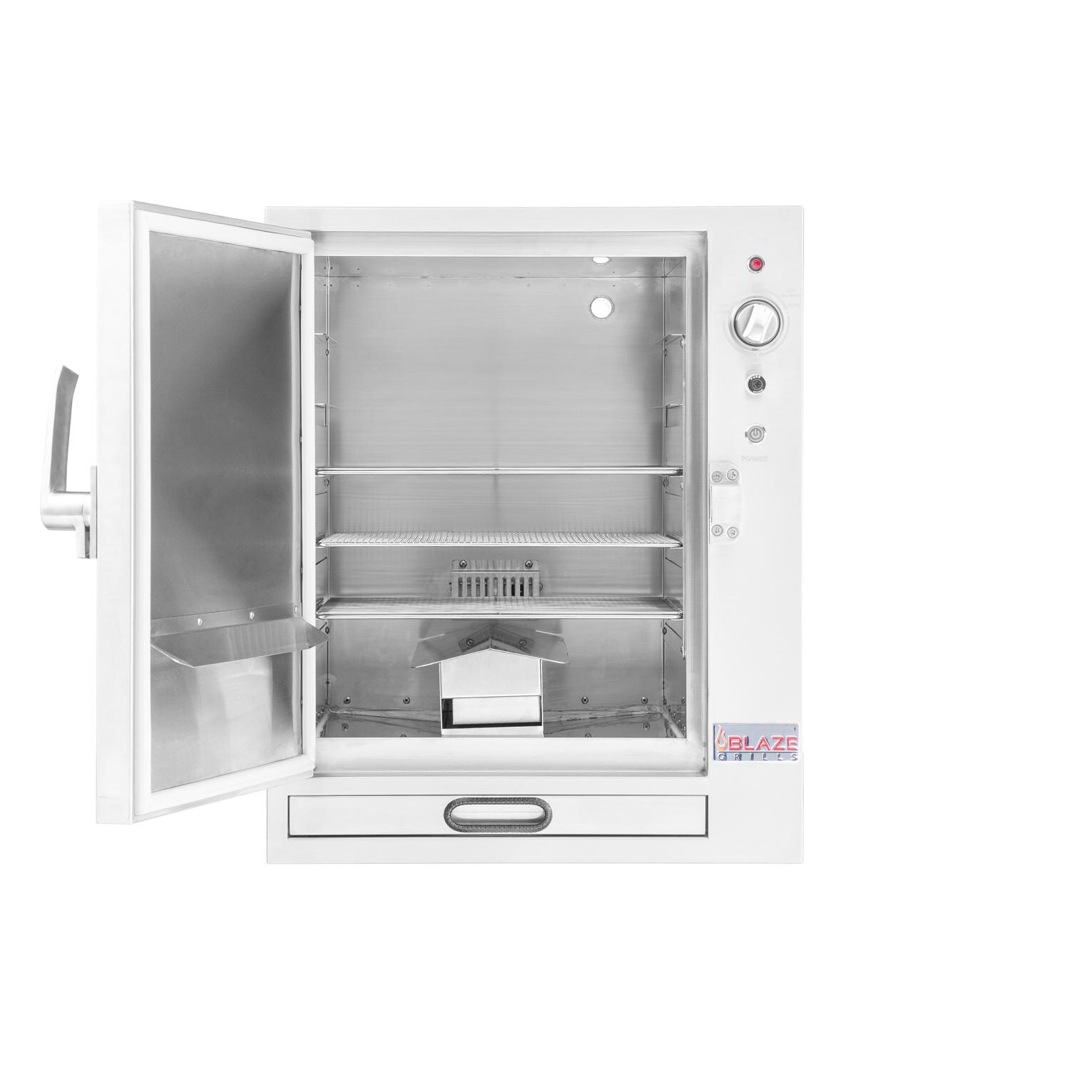 Blaze BLZ-26-ELSMK 26-Inch Built-In Electric Smoker - Open View thumbnail