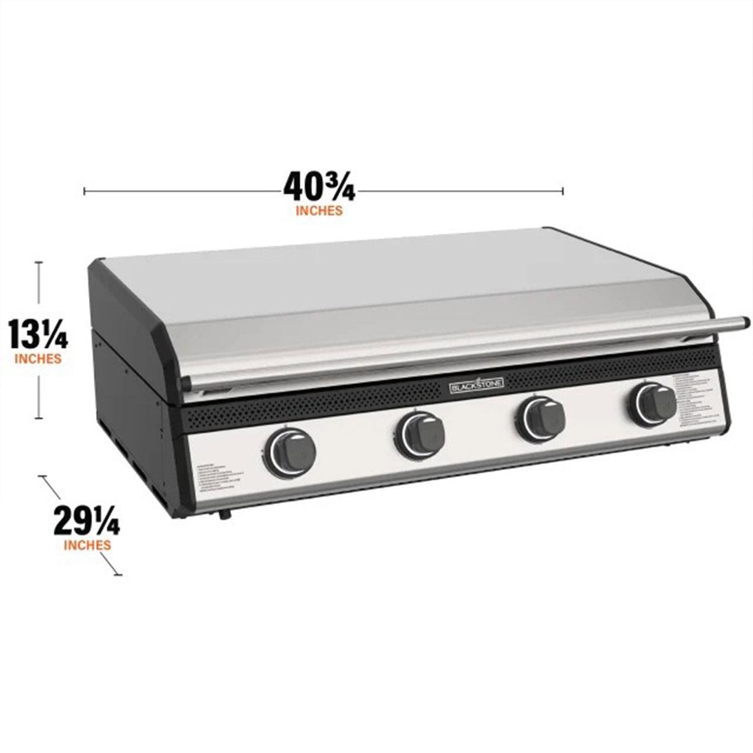 Blackstone 36 Inch Built In Propane Griddle W/Hood & Insulated Jacket - Dimensions - Dimensional  thumbnail