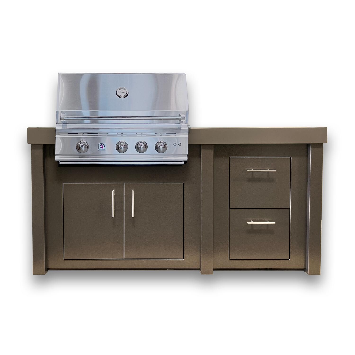 BBQGuys Signature 6Foot Finished Island Kitchen W/ Summerset TRL 32