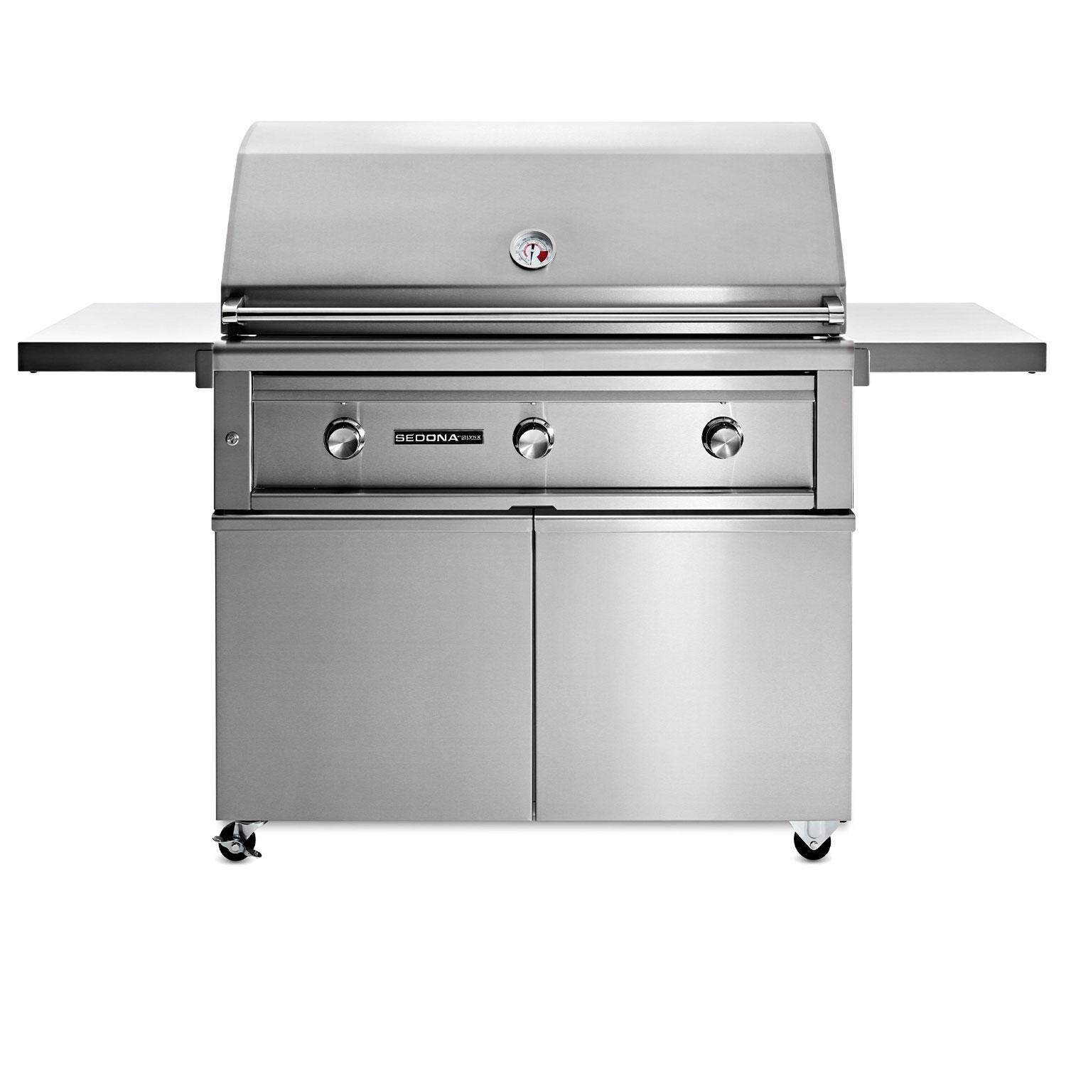 Lynx Sedona 42 Inch Freestanding Natural Gas Grill w/ One ProSear & Two SS Tube Burners - L701PSF-NG