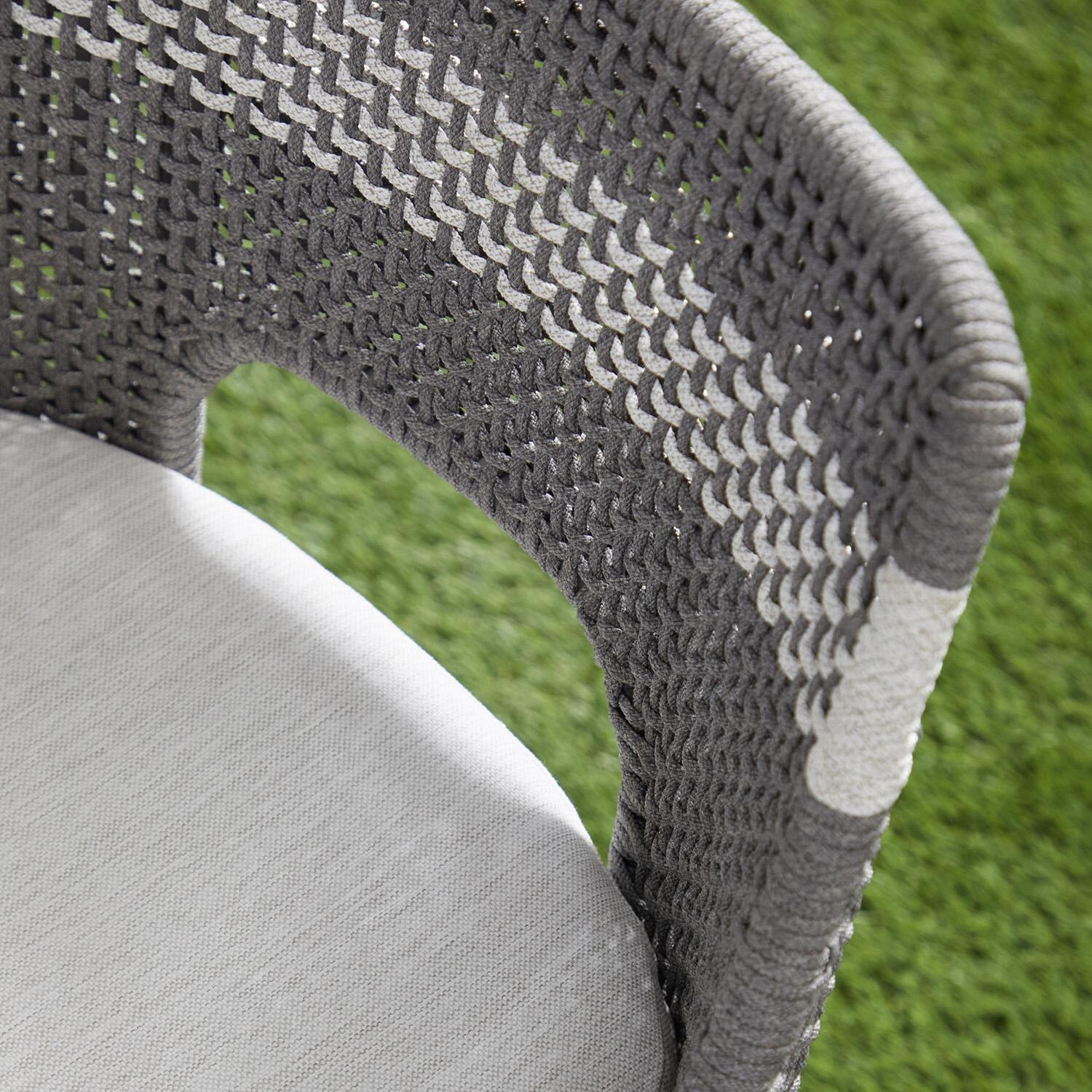 Cocoa Way Woven Rope Counter Stool in Dove By Lakeview - Rope Detail thumbnail