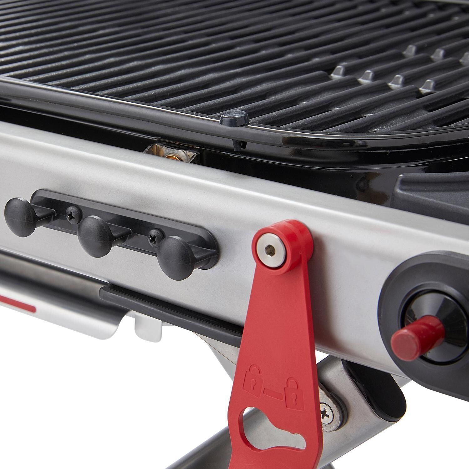 Weber Traveler 9010001 Portable Propane Gas Grill - Black - Took Hooks - Detail thumbnail