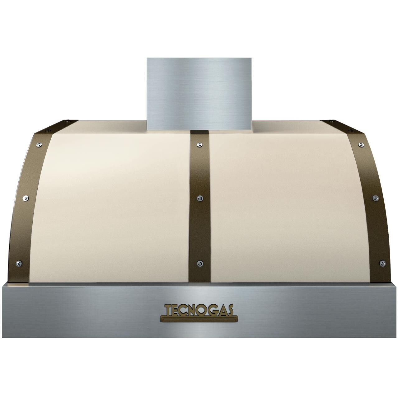 Tecnogas Superiore 36Inch DECO Cream / Brass Under Vent Hood