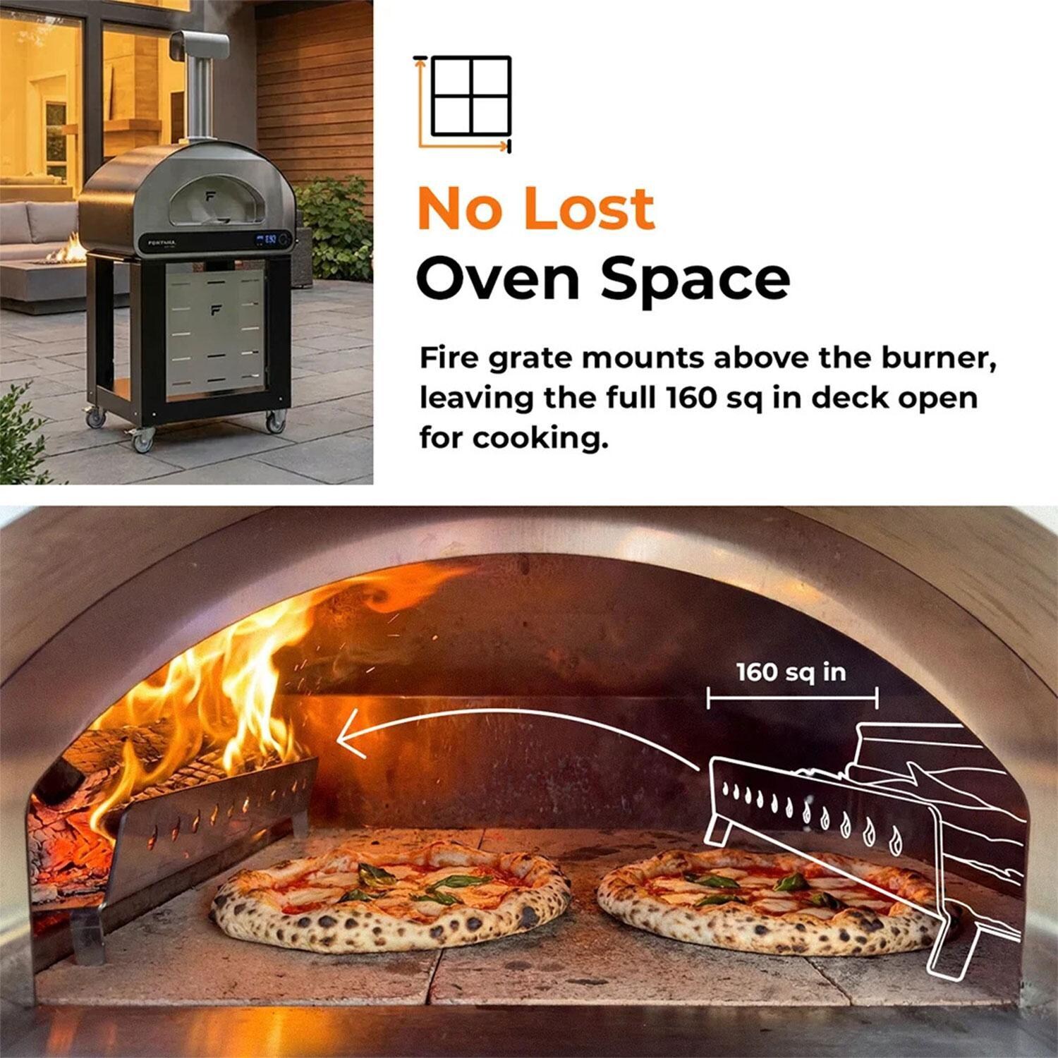 Fontana Forni FFVOLTA70-B Volta 70 Hybrid Smart Outdoor Oven - Black - Oven Space - Detail thumbnail