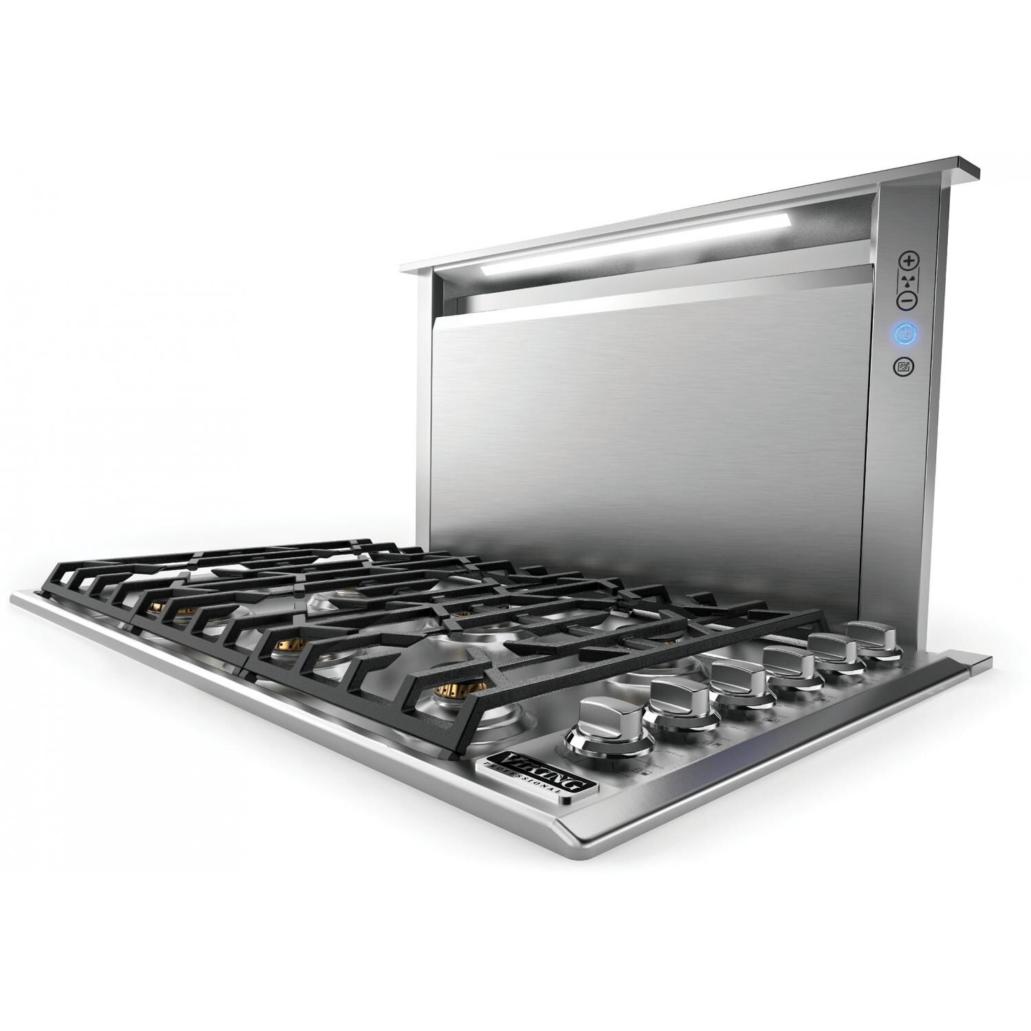 Viking Professional 5 Series 36-Inch 6-Burner Natural Gas Cooktop - Shown With Optional Downdraft (Not Included) thumbnail
