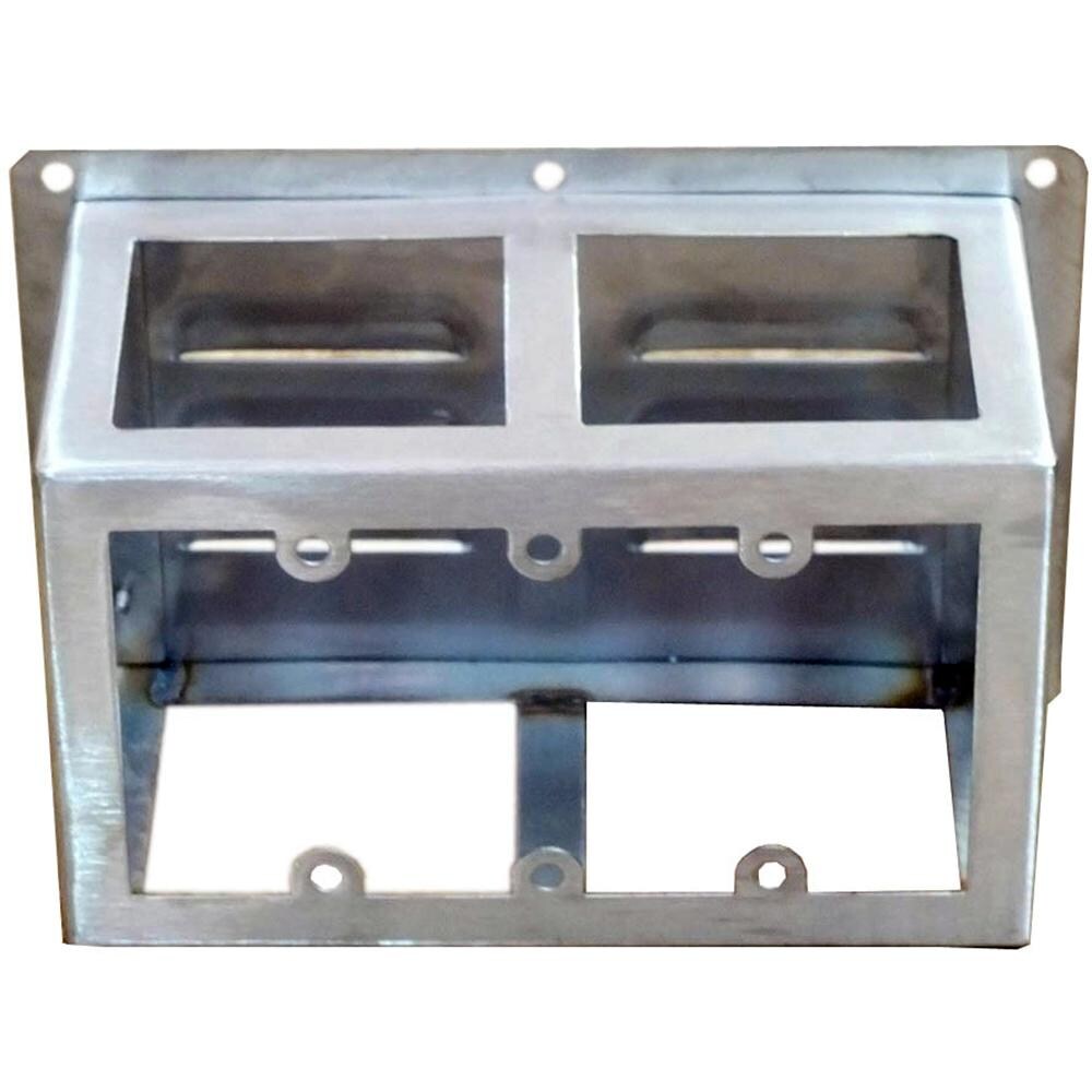 Sunstone 9 X 6 Stainless Steel Stackable Island Vent Panel Box - Back thumbnail