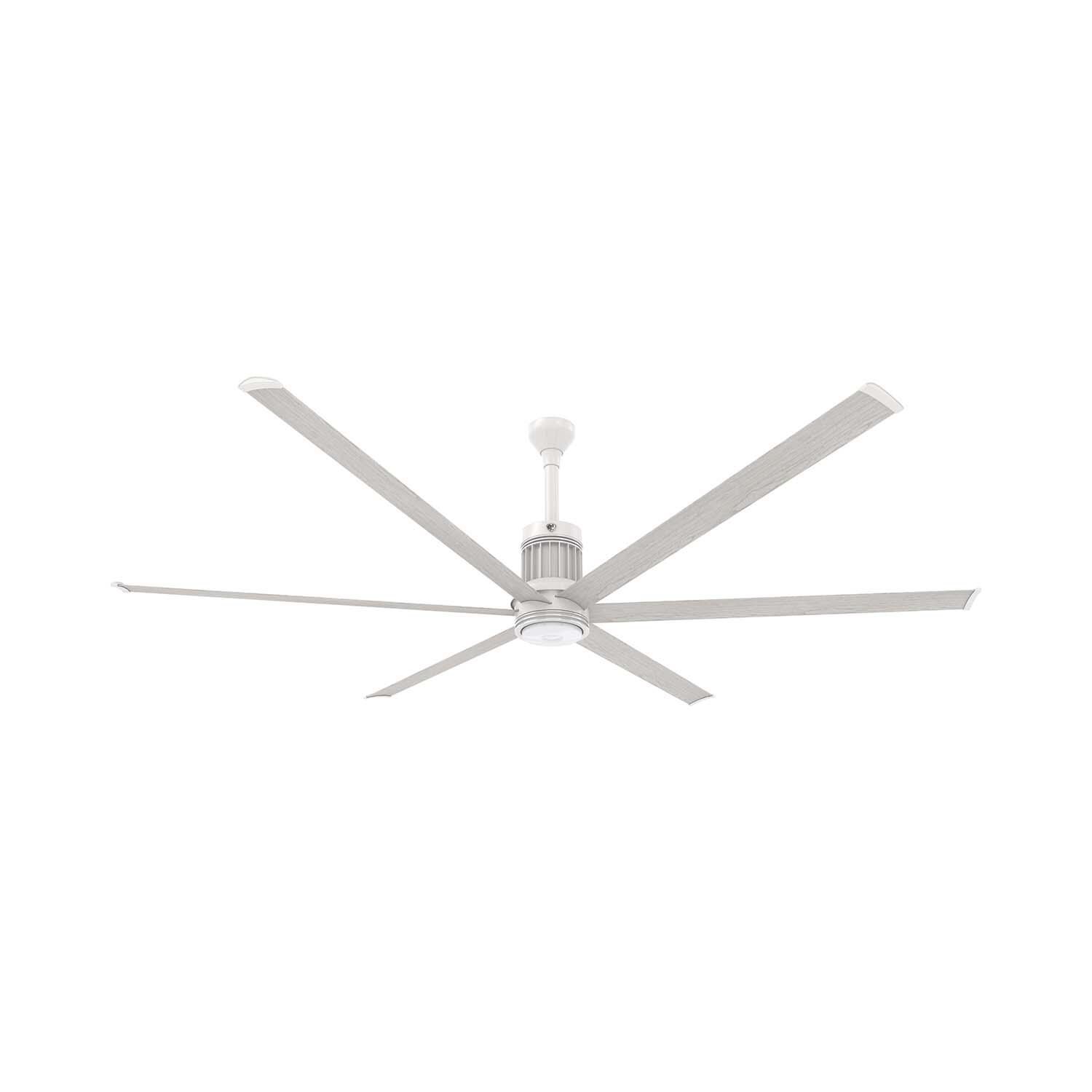 Big Ass Fans MK-I61-081906A729F772I12 96-Inch i6 Ceiling Fan Universal Mount W/12-Inch Ext Tube Driftwood - With Light (Sold Separately) thumbnail
