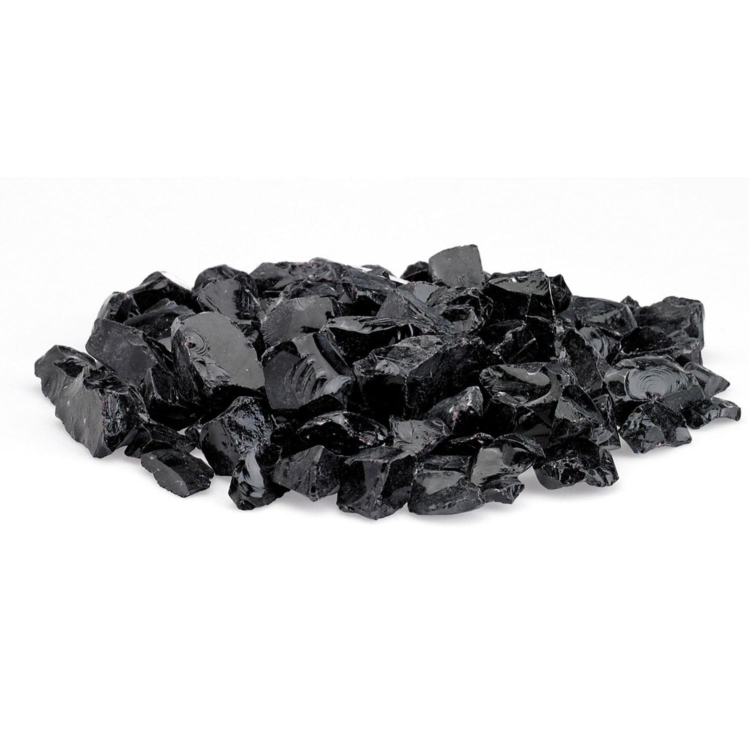 Warming Trends 3/4-in Onyx  Recycled Fire Glass-10 Lbs - White Background thumbnail
