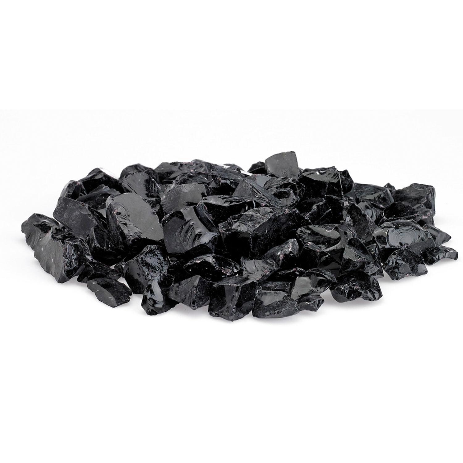 Warming Trends 3/4-in Onyx Recycled Fire Glass-10 Lbs - White Background thumbnail