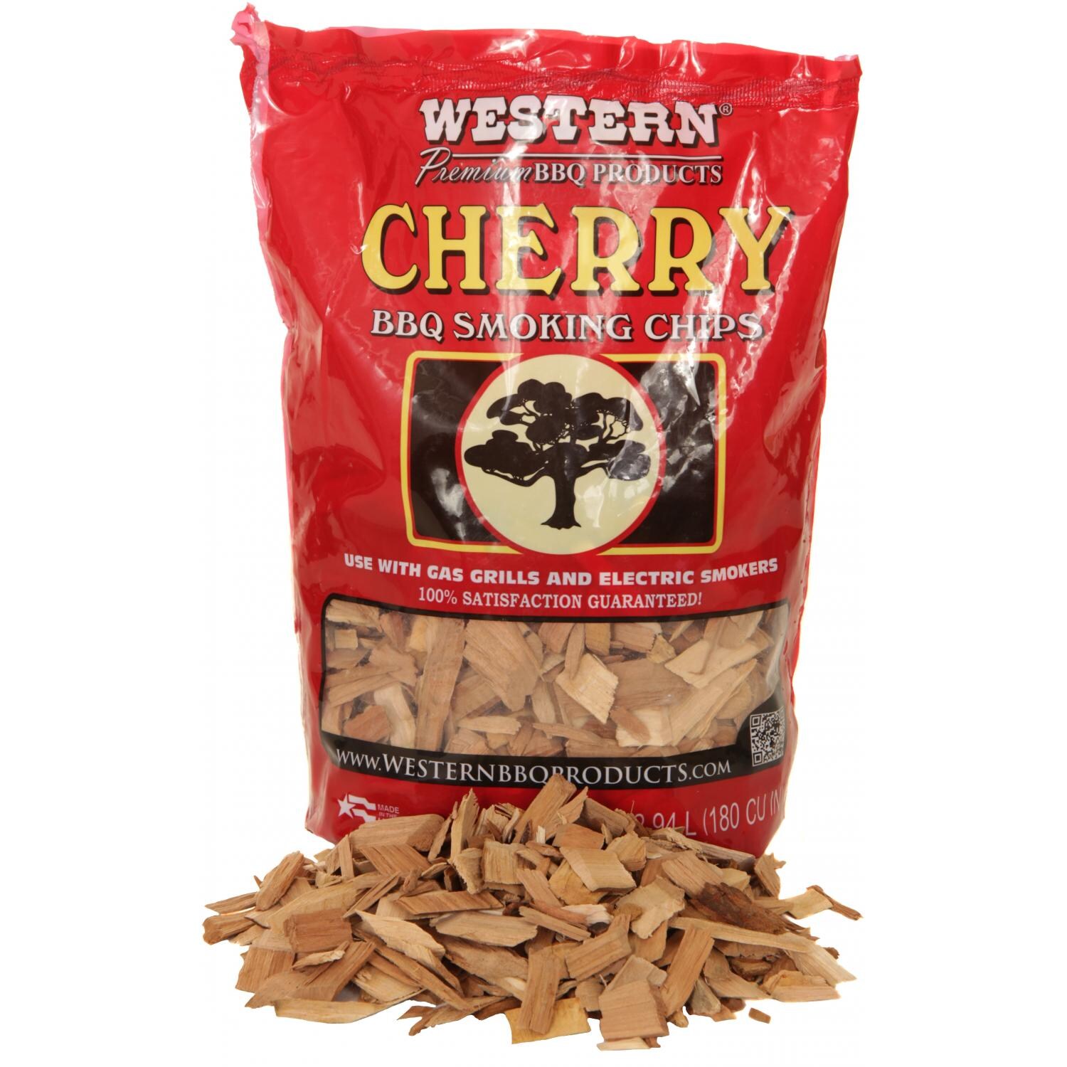 Western Cherry BBQ Smoking Chips (180 Cu. In.) BBQ Guys