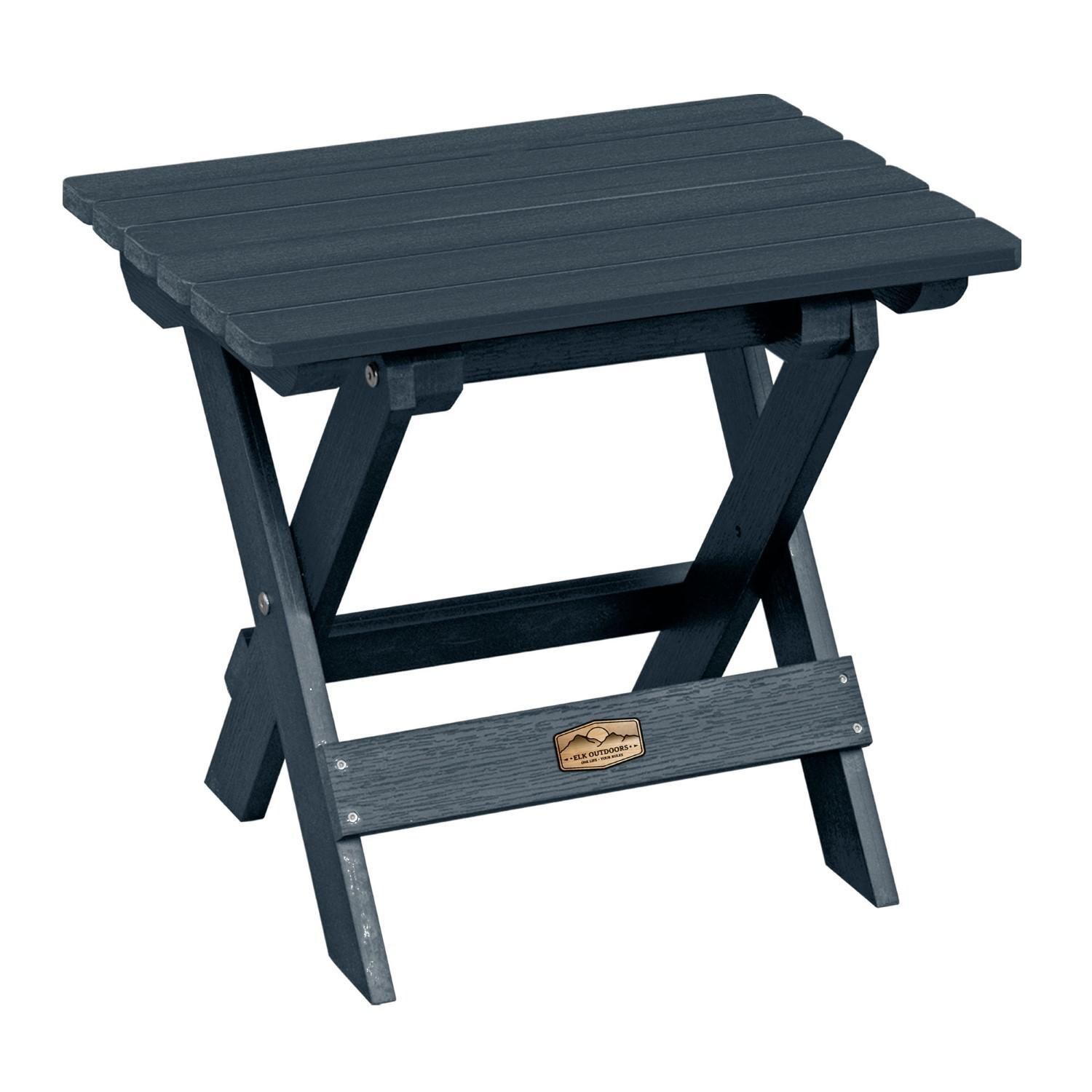 Lakeview The Charmville Folding Side Table - Federal Blue - On White thumbnail
