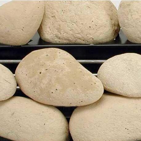 Rasmussen 30-Inch Beige ALTERNA FireStone Set With Vent-Free Black Chassis Burner - Close-Up Of FireStones thumbnail