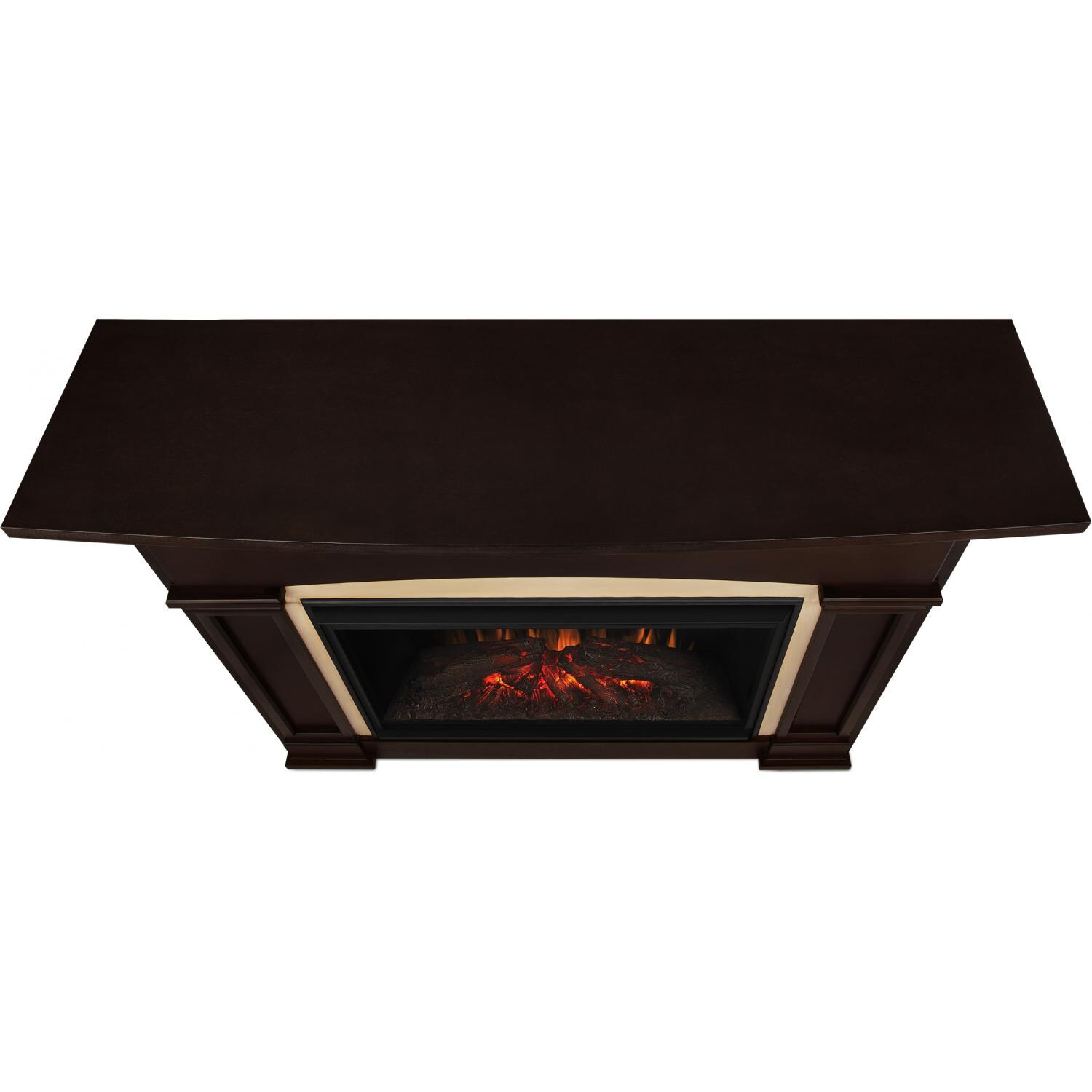 Real Flame Holbrook Grand Electric Fireplace - Top - Dark Walnut thumbnail