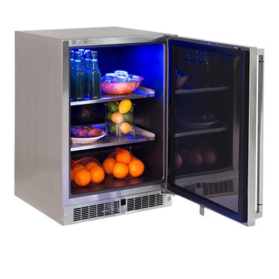 Lynx LN24REF 24-in 5.3 Cu. Ft. Outdoor Refrigerator w/ Lock - Right Hinge - White Background thumbnail