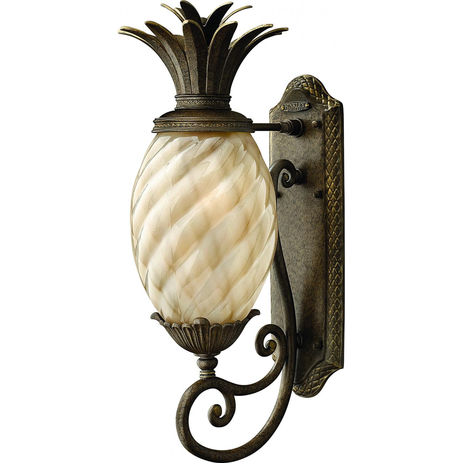 Hinkley Lighting Plantation 2120PZ 75W One Light Outdoor Wall Sconce - Pearl Bronze thumbnail