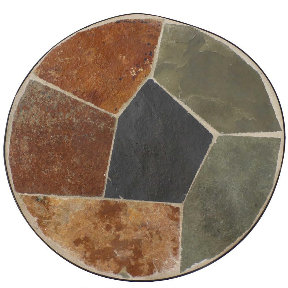 Ultimate Patio 12-Inch Mosaic Slate Tile Side Table - Table Top thumbnail