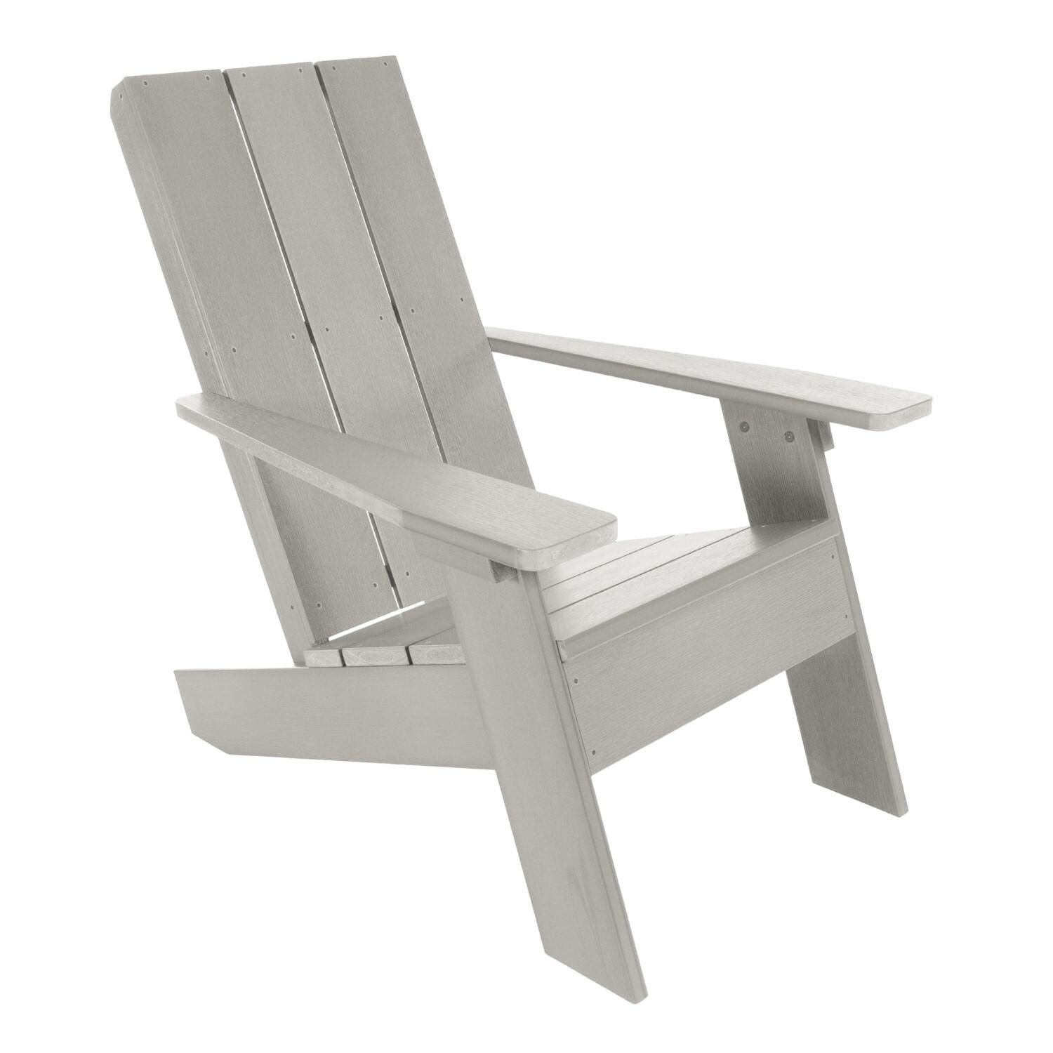 Lakeview Classical Cove Modern Adirondack Chair - Harbor Gray - On White thumbnail