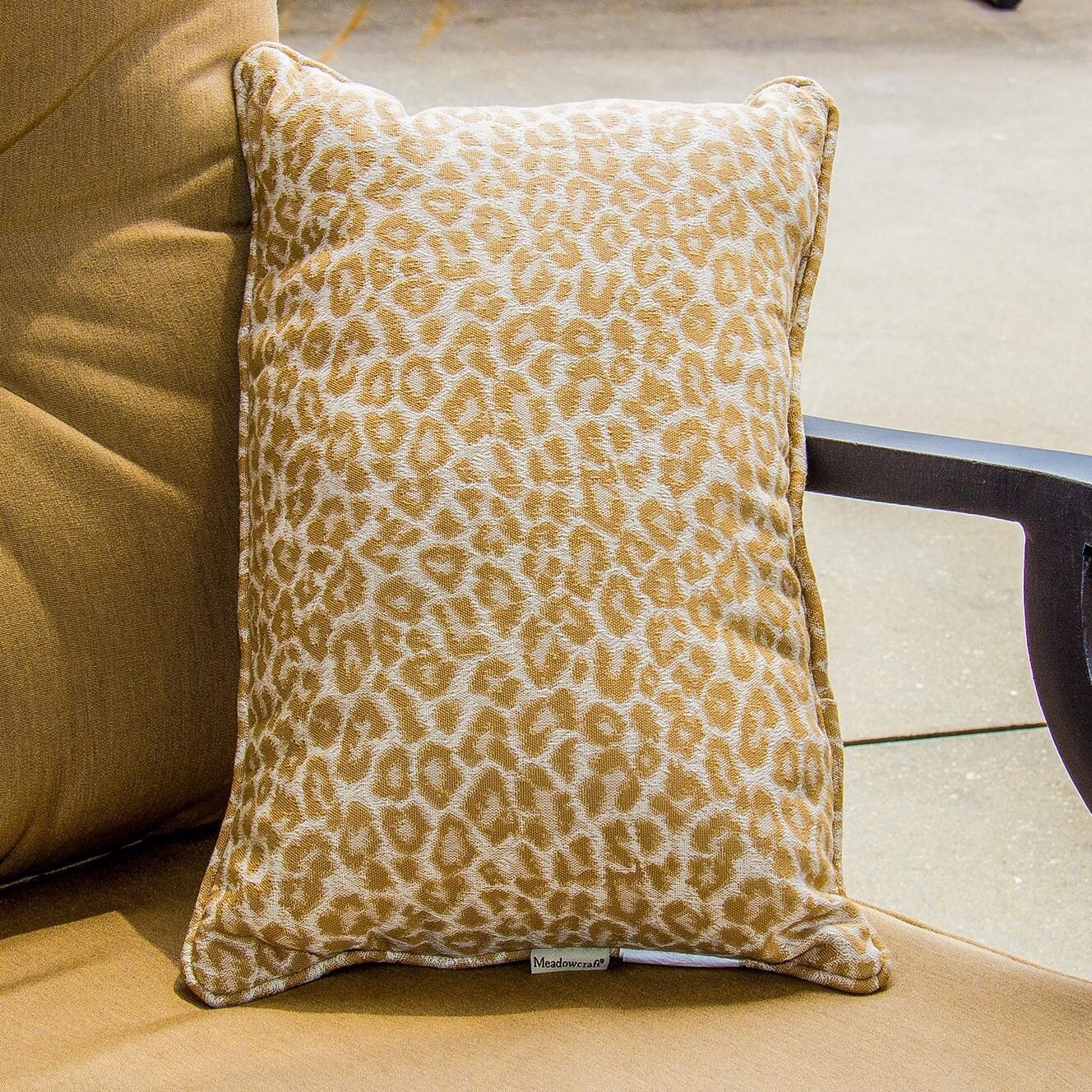 Meadowcraft 24 X 14 Inch Lumbar Pillow With No Welt - Wild Thing Beach