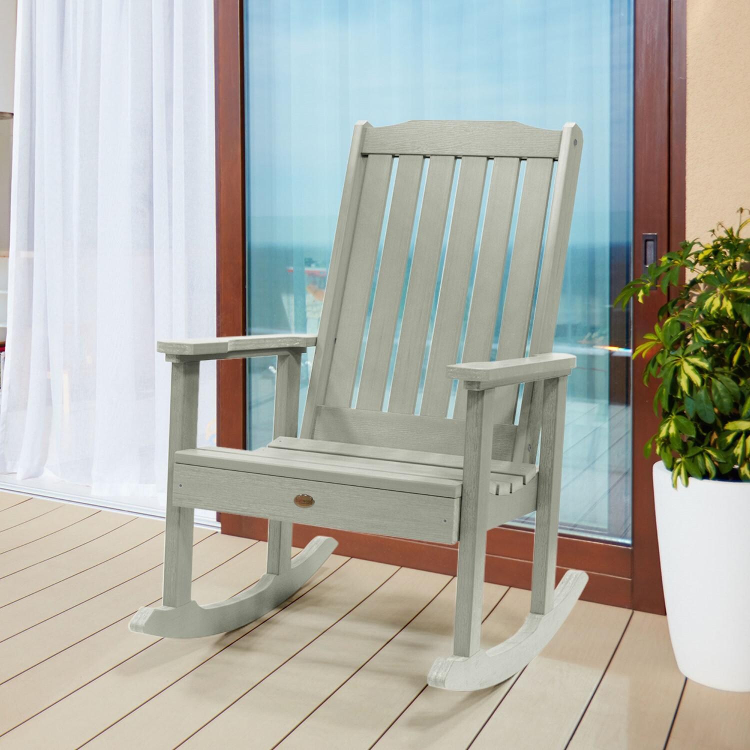 Hart Lane Recycled Plastic Rocking Chair in Eucalyptus by Lakeview Outdoor Designs