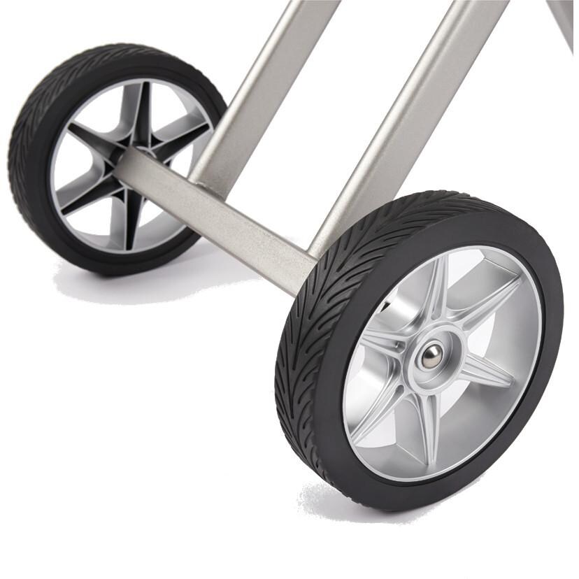 Napoleon TravelQ 285 Portable Propane Gas BBQ Grill On Cart - Heavey Duty Wheels thumbnail