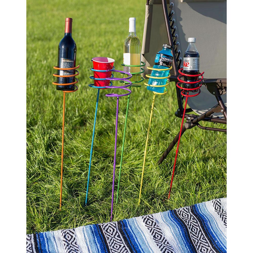 Ultimate Patio Heavy Duty Multicolored Drink Holder Stakes - Demo thumbnail