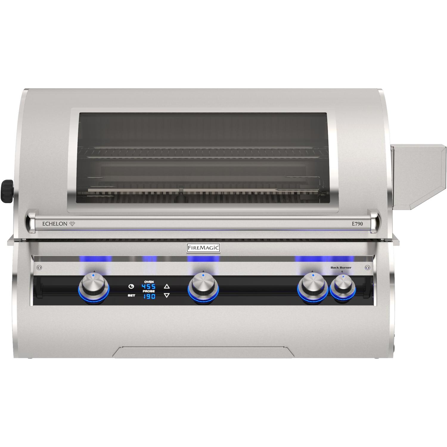 Fire Magic E790I-9L1N-W 36-Inch Built-In Natural Gas Grill w/ Rotisserie, Magic Window & Digital Thermometer - White Background thumbnail