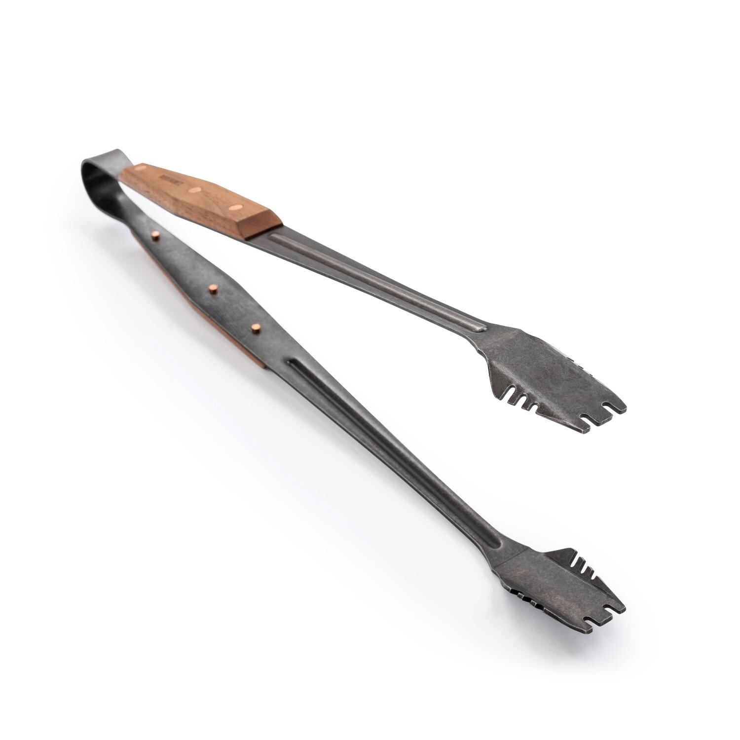 Barebones Living CKW-462 Cowboy Grill Tongs - Angled View thumbnail