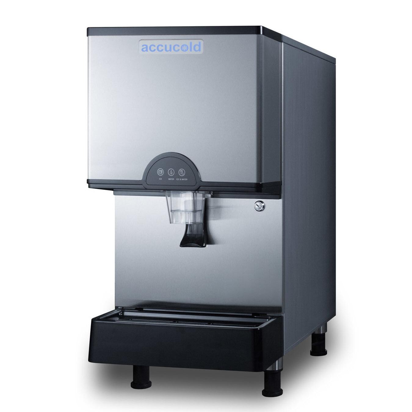 Summit AIWD282 Commercial 282 Lb. Countertop Ice & Water Dispenser - Angled thumbnail